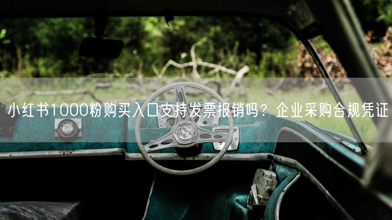 小红书1000粉购买入口支持发票报销吗？企业采购合规凭证