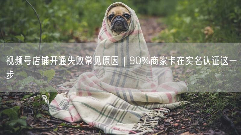 视频号店铺开通失败常见原因｜90%商家卡在实名认证这一步